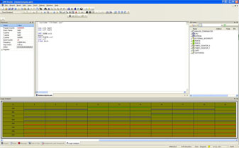 AVR Logic Analyzer Docked in the AVR Studio